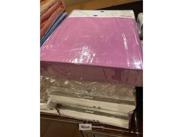Partij hoeslakens diverse maten en kleuren ± 30 stuks - afbeelding 6 van  6