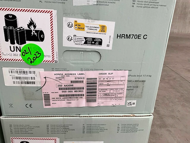 Partij honda miimo robotmaaiers (8xhrm70ec & 4xhrm40ec) - afbeelding 9 van  11