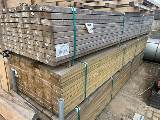 Partij hout 45x145x4000mm 10 stuks - afbeelding 1 van  1