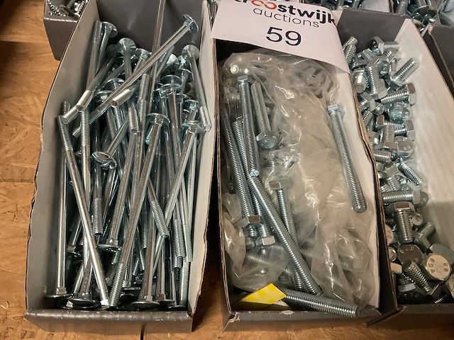 Partij houtbouten en houtschroeven - afbeelding 2 van  7