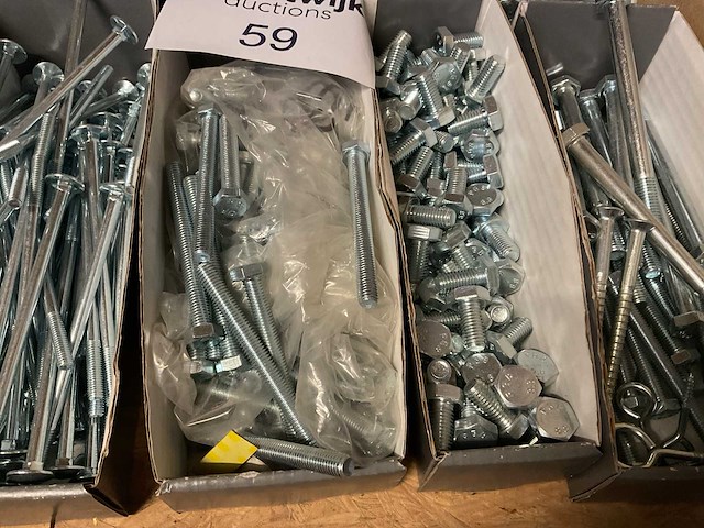 Partij houtbouten en houtschroeven - afbeelding 3 van  7