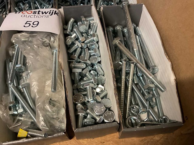 Partij houtbouten en houtschroeven - afbeelding 4 van  7