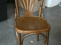 Partij houten caféstoelen - afbeelding 3 van  4