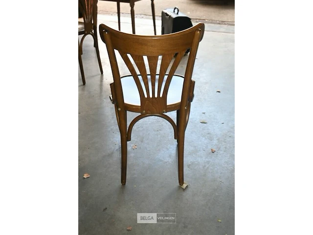 Partij houten caféstoelen - afbeelding 4 van  4