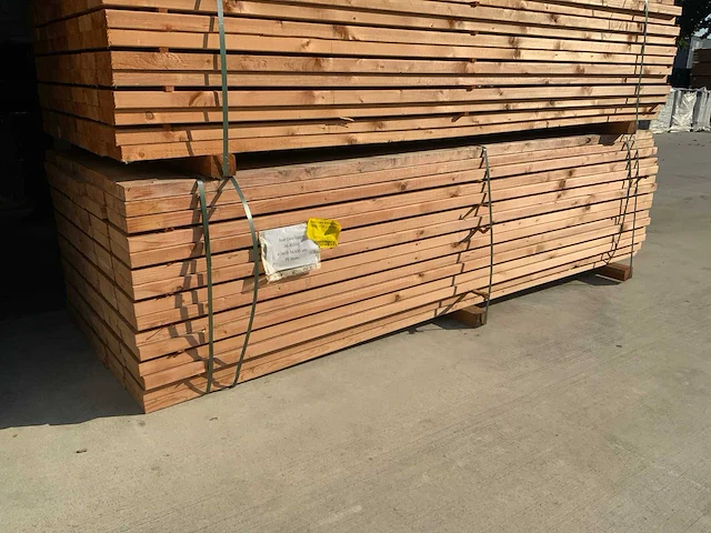 Partij houten liggers red class (75x) - afbeelding 1 van  1