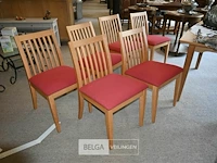 Partij houten stoelen 6 stuks - afbeelding 1 van  4