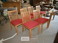 Partij houten stoelen 6 stuks