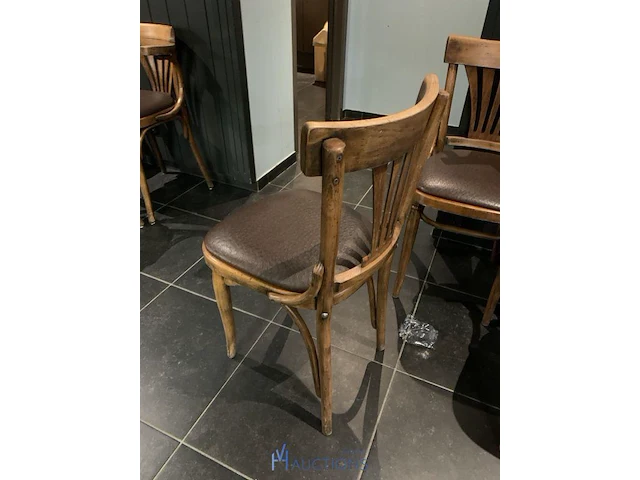 Partij houten stoelen - afbeelding 3 van  5