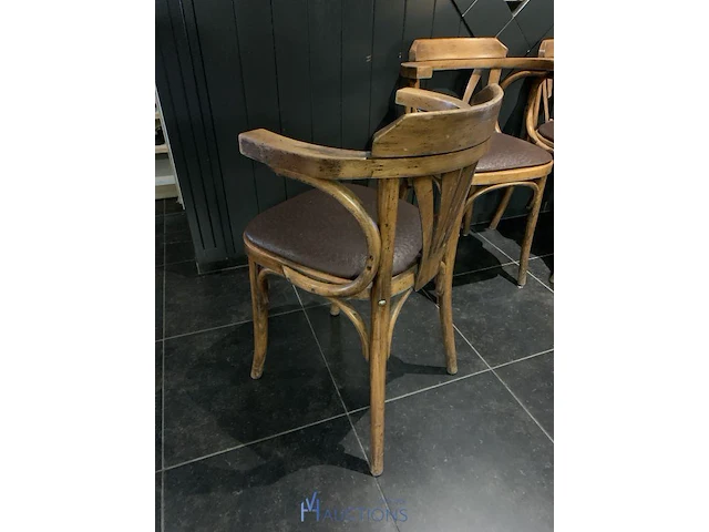 Partij houten stoelen - afbeelding 3 van  7