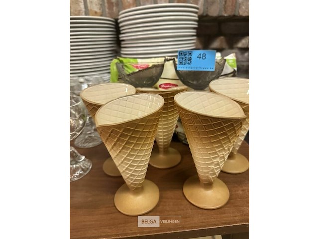 Partij ice cream coupes - afbeelding 1 van  4