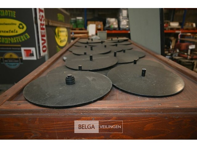 Partij infopanelen met houten kar - afbeelding 3 van  8