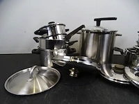 Partij inox castrollen - afbeelding 2 van  3