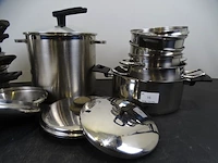 Partij inox castrollen - afbeelding 3 van  3