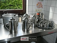 Partij inox koffieservies - afbeelding 1 van  7