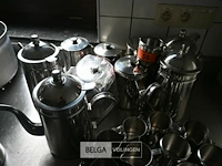 Partij inox koffieservies - afbeelding 5 van  7