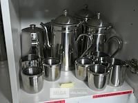 Partij inox koffieservies - afbeelding 7 van  7