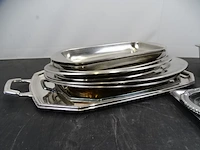 Partij inox plateaus en kommen - afbeelding 4 van  5