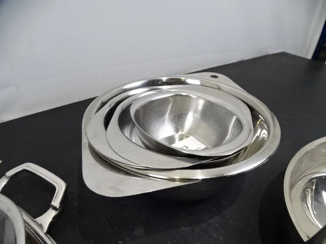 Partij inox plateaus en kommen - afbeelding 5 van  5