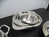 Partij inox plateaus en kommen - afbeelding 5 van  5