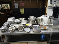 Partij inox schalen - afbeelding 1 van  8