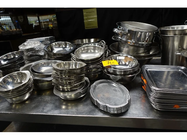 Partij inox schalen - afbeelding 7 van  8