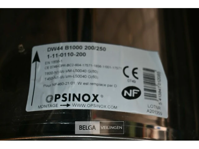 Partij inox schoorsteenpijpen + hulpstukken - afbeelding 4 van  8