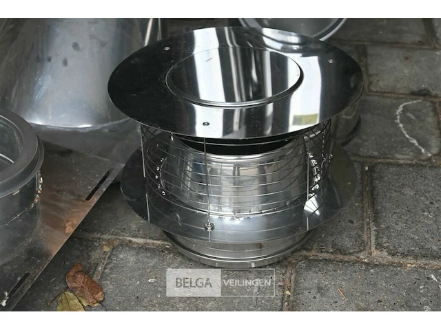 Partij inox schoorsteenpijpen + hulpstukken - afbeelding 8 van  8