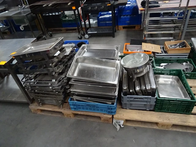 Partij inox warmhoudpannen - afbeelding 1 van  7