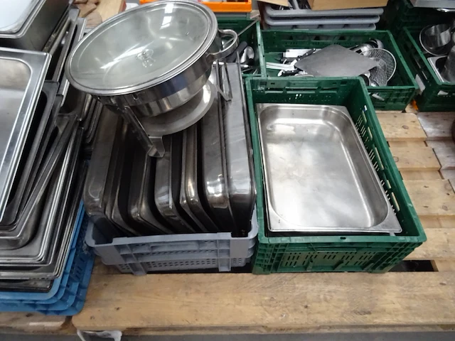 Partij inox warmhoudpannen - afbeelding 2 van  7