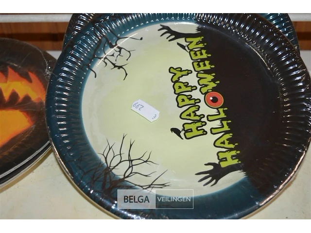 Partij kartonnen halloween borden - afbeelding 4 van  4