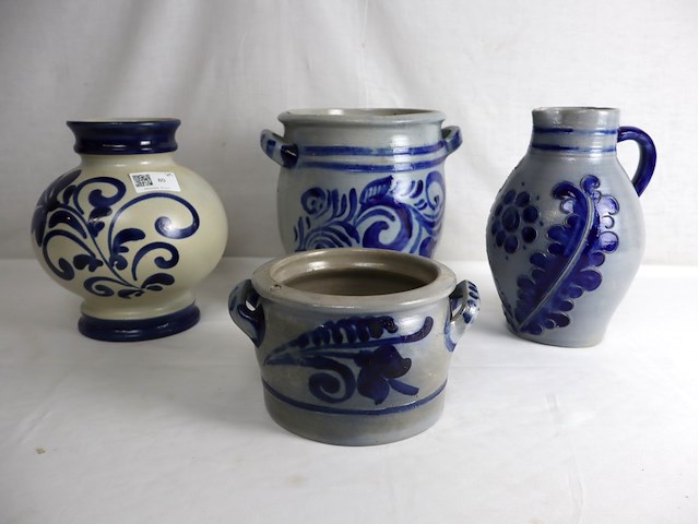 Partij keramische potten - afbeelding 1 van  4