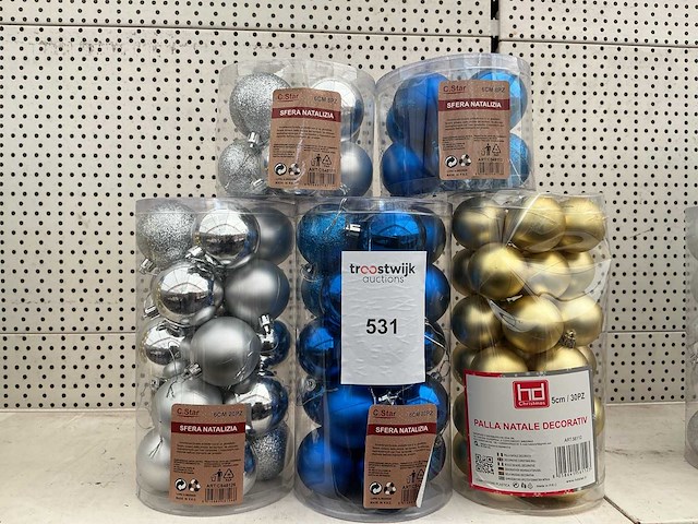 Partij kerstballen. - afbeelding 1 van  1