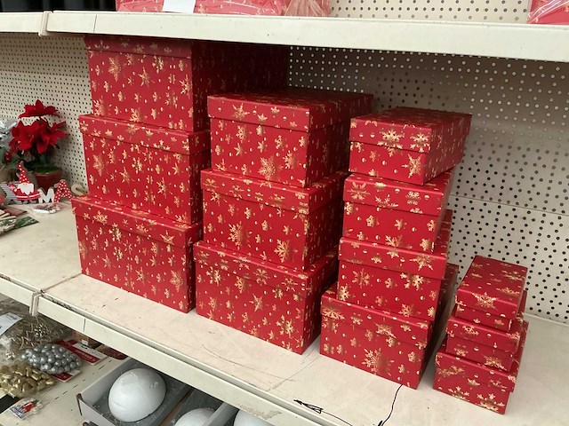 Partij kerstverpakking dozen. (13x) - afbeelding 1 van  1