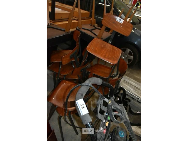 Partij kinderstoelen hout/metaal - afbeelding 2 van  2