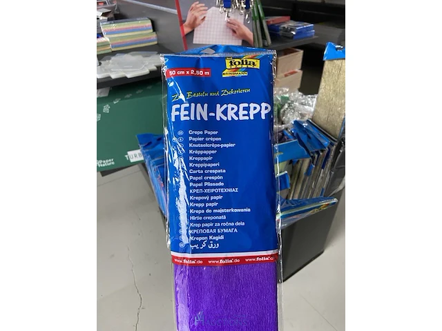 Partij knutselcrêpe-papier - afbeelding 2 van  4