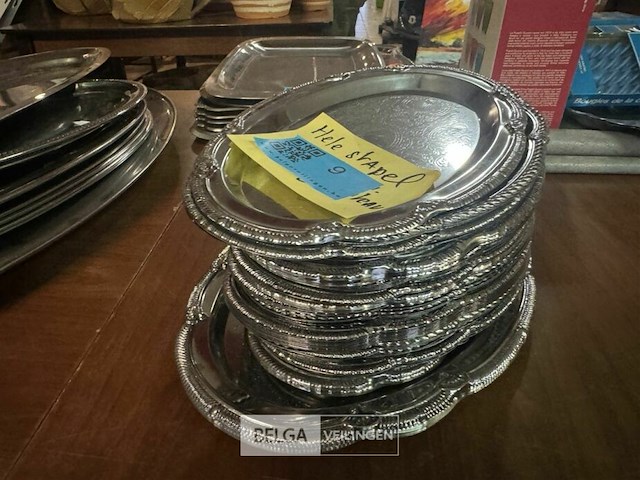 Partij koffie thee schalen rvs - afbeelding 1 van  4