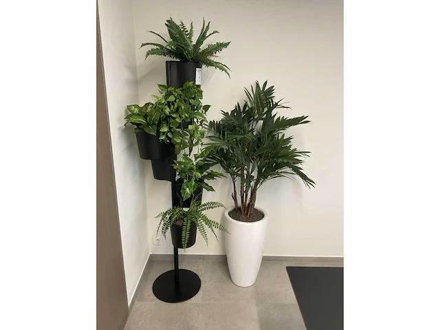 Partij kunststof planten met decoratieve pot - afbeelding 2 van  2