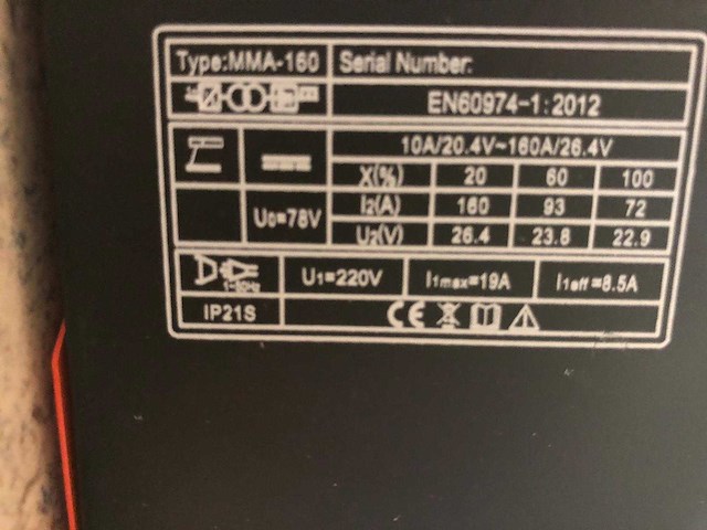 Partij lasapparaten kibani mma160 (20x) - afbeelding 5 van  5