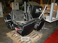 Partij lederen stoelen met armleuning - afbeelding 5 van  5