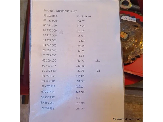 Partij met nieuwe taarup onderdelen - afbeelding 6 van  14