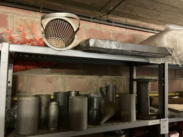 Partij metalen filterelementen - afbeelding 2 van  7