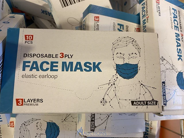 Partij mondmaskers layers - afbeelding 2 van  3