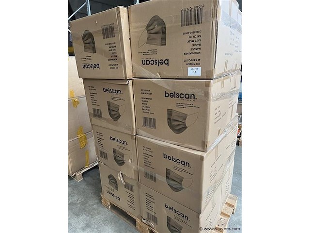 Partij mondmaskers, (zonder pallet) - afbeelding 1 van  2