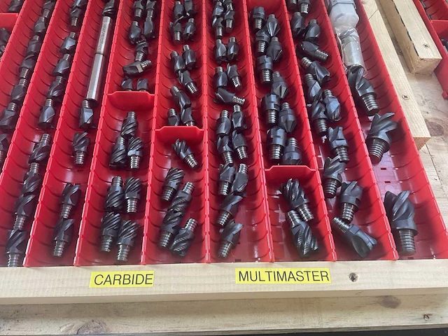 Partij multimaster volhardmetalen opschroeffrezen - afbeelding 2 van  7
