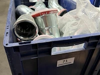 Partij onderdelen luchtkanalen bochten + t-stukken - afbeelding 1 van  2
