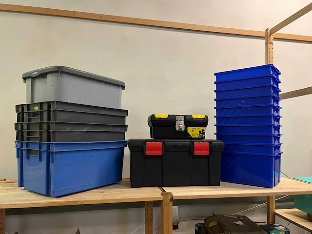 Partij opbergboxen (16x) - afbeelding 1 van  12