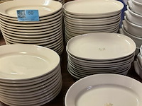 Partij ovalen borden ± 70 stuks - afbeelding 4 van  8