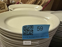 Partij ovalen borden ± 70 stuks - afbeelding 6 van  8