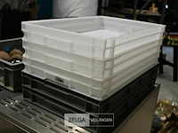 Partij plastiek bakken voor pizzabollen 60x40x7 - afbeelding 2 van  2