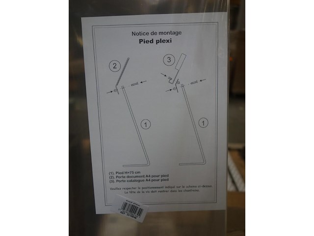 Partij plexi onderstel - afbeelding 2 van  5